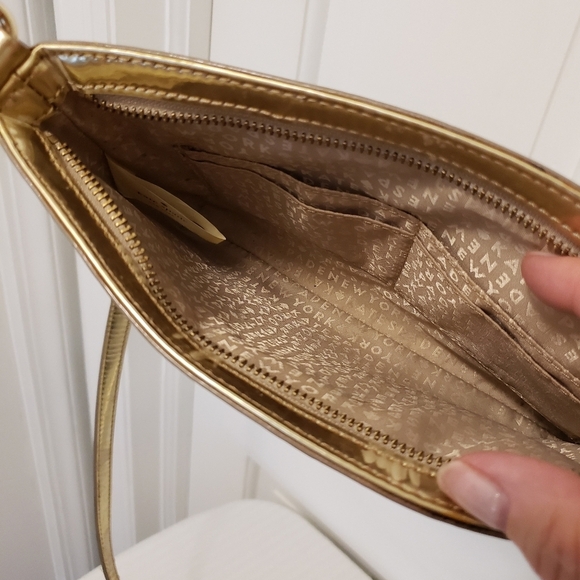 Kate Spade Light GOLDTONE Metallic Crossbody Bag - Picture 8 of 10